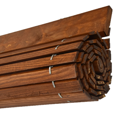 Exterior Window Blind - Cherry wood