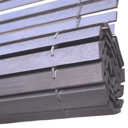Wooden Pergola Blind - Gray