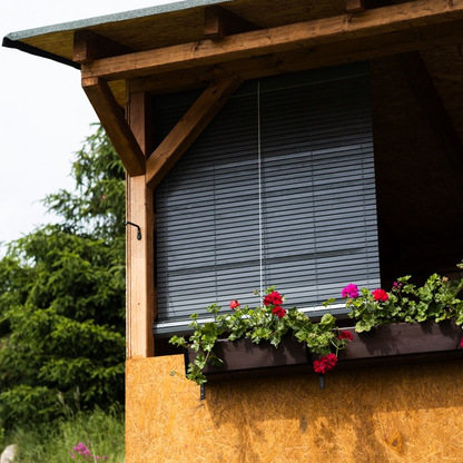Wooden Pergola Blind - Gray