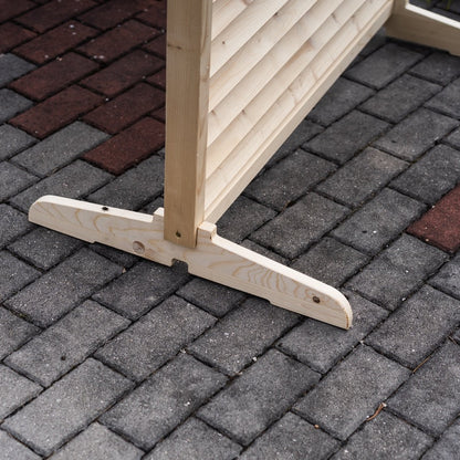 Freestanding Outdoor Privacy Screen Gen. 2 - Natural wood