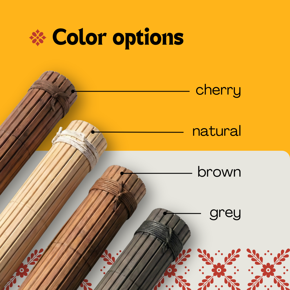 Wooden Pergola Blind - Gray